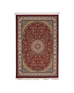 Persian carpet, acrylic/cotton/polyester, red, 150x225 cm