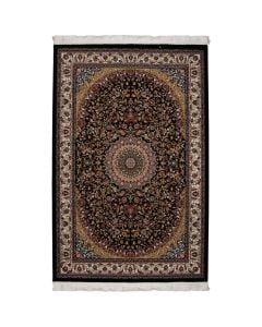 Persian carpet, acrylic/cotton/polyester, black, 200x300 cm