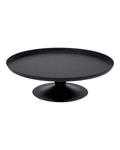 Cake stand, steel, black, Dia. 24 x H 7.5 cm