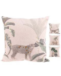 Decorative pillow, polycotton, beige, 45x45 cm