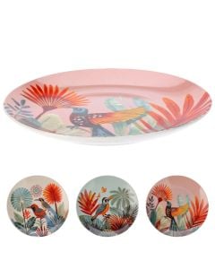Serving plate, porcelain, multicolored, Dia. 26.5 cm