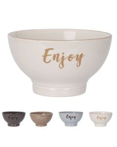 Serving bowl, porcelain, assorted colors, Dia.13 x H 7.5cm