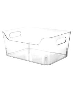 Fridge organizer, polystyrene, transparent, 5L / 27x19x H 11 cm