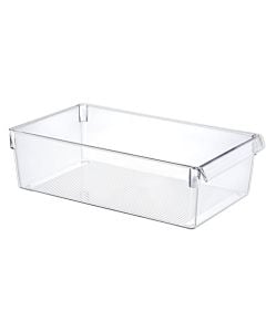 Fridge organizer, polystyrene, transparent, 36x 20.5x H 10cm