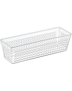 Organizer, Polystyrene, Transparent, 6.2x23.5xH 7.5 cm, 1 piece