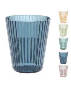 Juice glass, polystyrene, assorted colors, Dia. 8.5 x H 10 cm