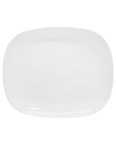 Serving plate for Burger Solutions, opal, white, 28x23 cm