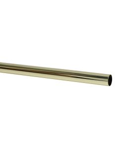 Curtain rod, stainless steel, gold, Dia. 28 mm x 200 cm