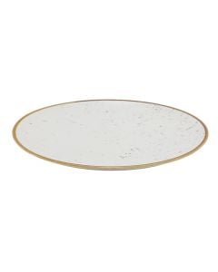 Flat plate Siviglia STAINS, porcelain, beige, Dia. 28 cm