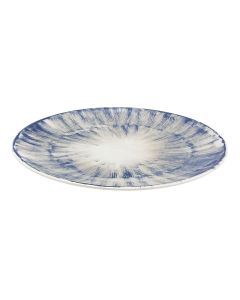 Serving plate Siviglia FREEDOM, porcelain, beige/blue, Dia. 26 cm