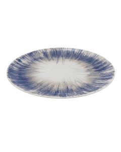 Flat plate Siviglia FREEDOM, porcelain, beige/blue, Dia. 31 cm