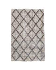Carpet Bombay, polyester, grey/white, 160x230 cm