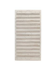 Rug Eclipse, polypropylene and polyester, grey/cream, 80x150 cm