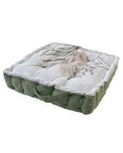 Coralia floor cushion,  100% cotton, multicolored, 45x45x10 cm