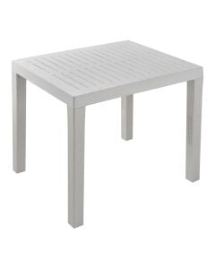 Plastic table for outdoor use, Club, 78x65x72 cm, white color