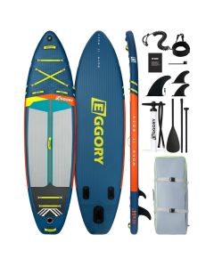Paddle board, Eggory Wave, 335x86.4x12 cm, Eva 3 mm, 12-15 PSI, includes pump, paddle, bag, leg strap