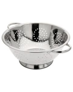 Pasta colander, stainless steel, silver color, Dia. 24 x H 10 cm