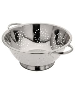 Pasta colander, stainless steel, silver color, Dia. 29 x H 12.5 cm