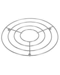 Heat shield Trivet, chromium, silver color, Dia. 20 cm