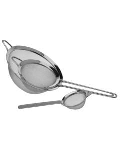 Set strainer (Pck 3), stainless steel, silver color, 8/14/20 cm