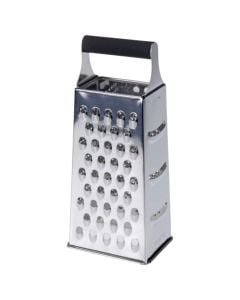Grater 4 sided, stainless steel, silver color, 10.5x8x24.5 cm