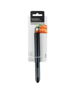 Peeler, stainless steel, black, 20 cm