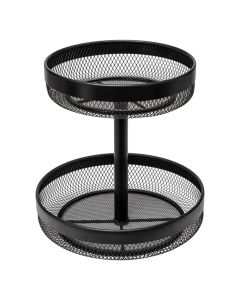 Fruit basket Mayaj, steel, black, Dia. 30 x H 31 cm