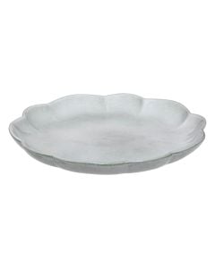 Serving plate Aude, stoneware, grey, Dia. 26.4 x H 3.2 cm