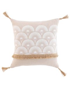 Bahina decorative pillow, polycotton, white, 40x40 cm