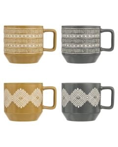 Mug Inuit, ceramic, assorted colors, 38 cl / 9.2x9.2x8.9 cm