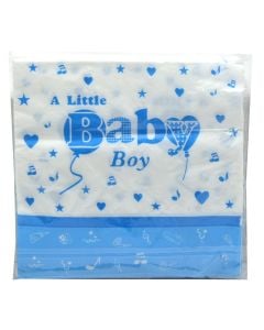 Napkin, for birthday, 100% celullose, rose-blue,33x33 cm