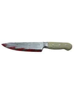 Decorative knife, 34 cm, plastic, gray-beige