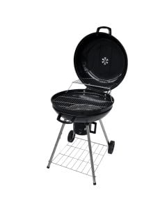 Barbekju with charcoal, "Cikago",metalic, black, 56x56x83 cm, 1 piece