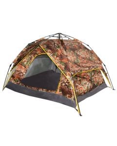 Automatic camping tent, 180x180 cm, polyester, 2 persons, military brown color