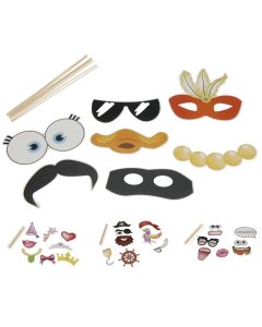 Photo stick,"Party", paper, 4 design, 23x19x1 cm, 8 pieces