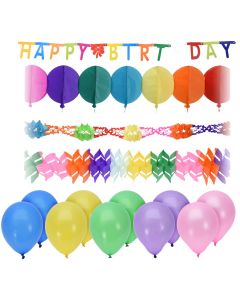 Set decroation, "Party", baby shower, mix, 5 m, 122x2x33 cm, 3 pieces