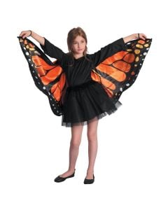 Halloween butterfly for girls, "Butterfly", black-red