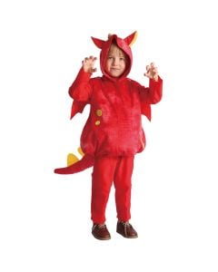 Halloween cloth for males , "Dragon", 92- 104 cm, red