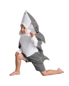Halloween cloth for toddler , "Shark", 80-92 cm cm, grey