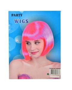 One toner long hair party queen wig, pink