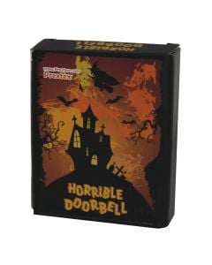 Doorbell halloween, plastic, 7x2x10 cm, black