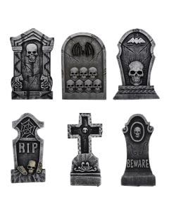 Tombstone halloween, plastic,30x8x48 cm, grey