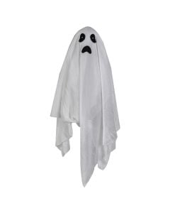 Animated hanging  ghost, cloth, 60x10x10 cm, white