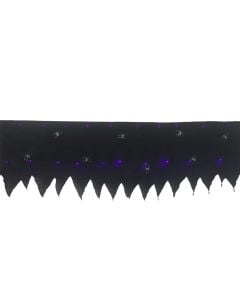 Halloween banner, "Happy halloween", 15x88x2 cm, black-orange