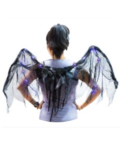 Wings with lilac light, black