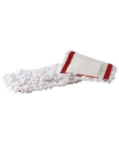 Cleaning mop, "perfetto factory",cotton-polyester, 42x14 cm, white, 1 piece