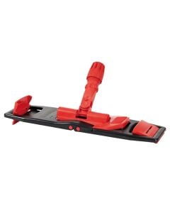 Mop holder, "Perfetto factory", polypropylene, 40x11 cm, red-black, 1 piece