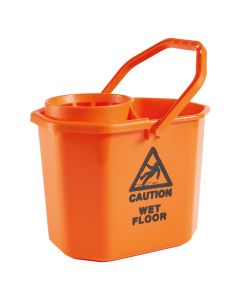 Cleaning bucket, "Perfetto factory", 100 % polypropilen, 12lt, 44x38xh18 cm, orange, 1 piece