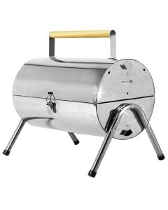 Charcoal barbecue, tainless steel, 42x29x37 cm