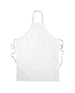 Waterproof food industry apron, for the food industy, 70% plastic, 30 % polyester, 880 gr, 67x97 cm, white